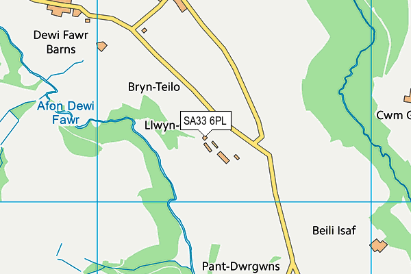 SA33 6PL map - OS VectorMap District (Ordnance Survey)