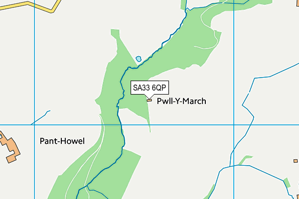 SA33 6QP map - OS VectorMap District (Ordnance Survey)