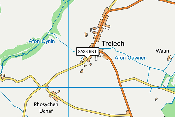 SA33 6RT map - OS VectorMap District (Ordnance Survey)