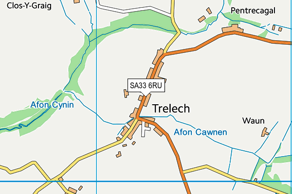 Ysgol Gynradd Gymunedol Hafodwenog map (SA33 6RU) - OS VectorMap District (Ordnance Survey)