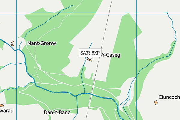 SA33 6XP map - OS VectorMap District (Ordnance Survey)