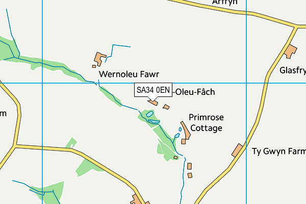SA34 0EN map - OS VectorMap District (Ordnance Survey)