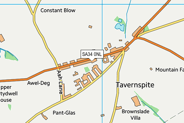 Tavernspite C.P. School map (SA34 0NL) - OS VectorMap District (Ordnance Survey)