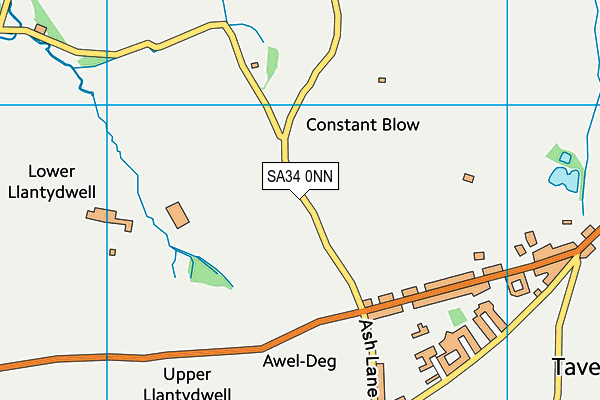 SA34 0NN map - OS VectorMap District (Ordnance Survey)