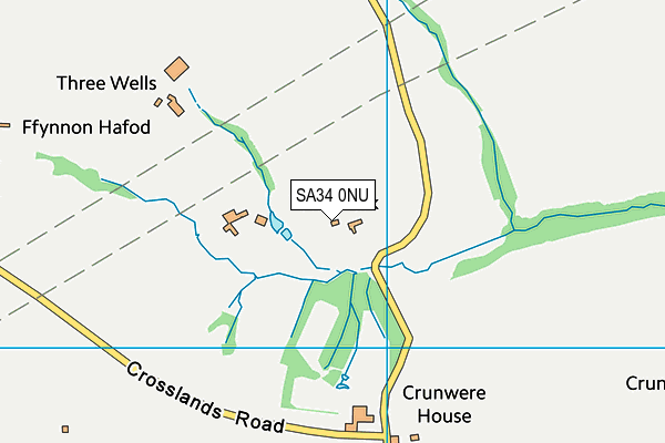 SA34 0NU map - OS VectorMap District (Ordnance Survey)
