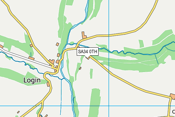 SA34 0TH map - OS VectorMap District (Ordnance Survey)