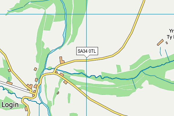 SA34 0TL map - OS VectorMap District (Ordnance Survey)