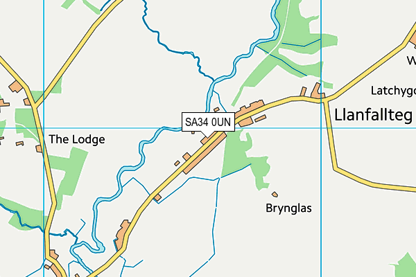 SA34 0UN map - OS VectorMap District (Ordnance Survey)