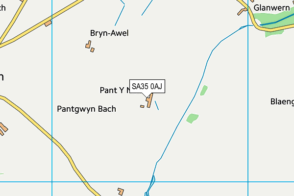 SA35 0AJ map - OS VectorMap District (Ordnance Survey)