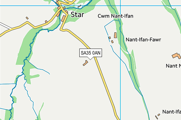 SA35 0AN map - OS VectorMap District (Ordnance Survey)