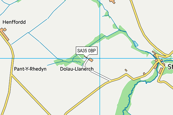 SA35 0BP map - OS VectorMap District (Ordnance Survey)