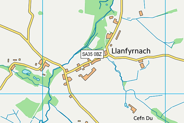 SA35 0BZ map - OS VectorMap District (Ordnance Survey)