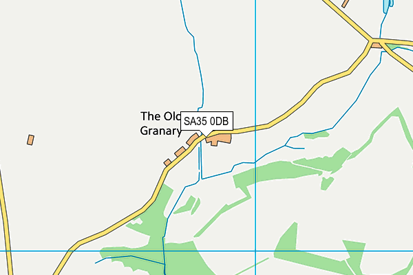 SA35 0DB map - OS VectorMap District (Ordnance Survey)