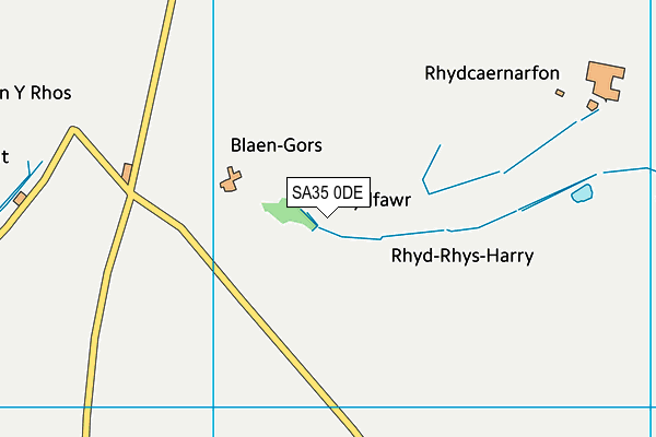 SA35 0DE map - OS VectorMap District (Ordnance Survey)