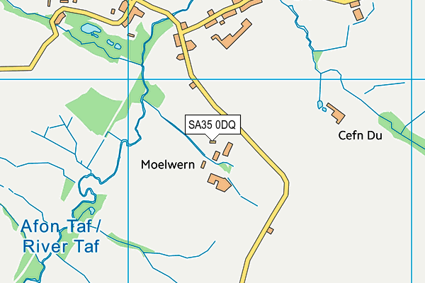 SA35 0DQ map - OS VectorMap District (Ordnance Survey)