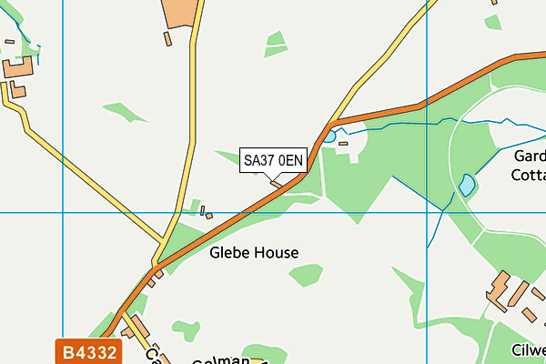 SA37 0EN map - OS VectorMap District (Ordnance Survey)