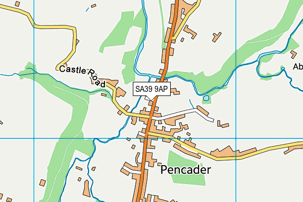 SA39 9AP map - OS VectorMap District (Ordnance Survey)