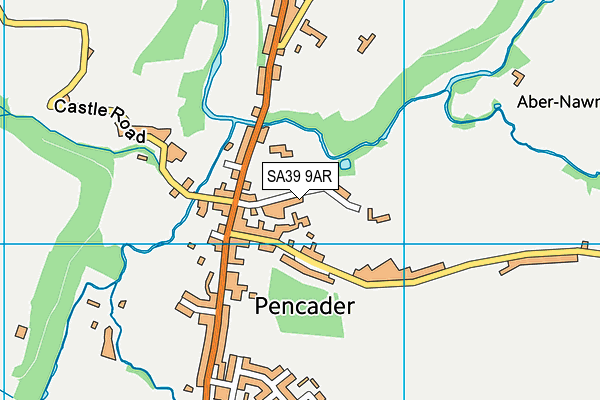 SA39 9AR map - OS VectorMap District (Ordnance Survey)