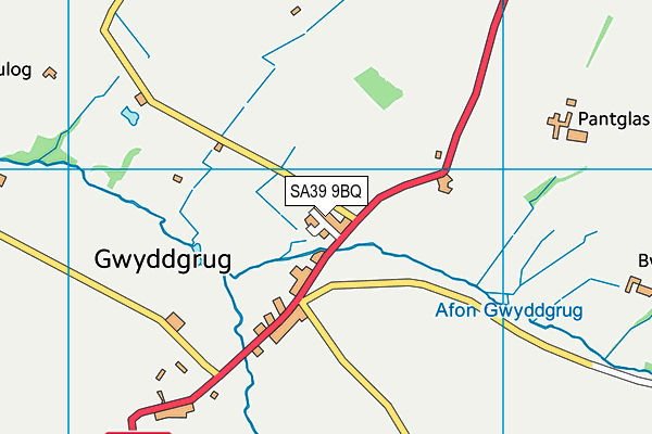 SA39 9BQ map - OS VectorMap District (Ordnance Survey)