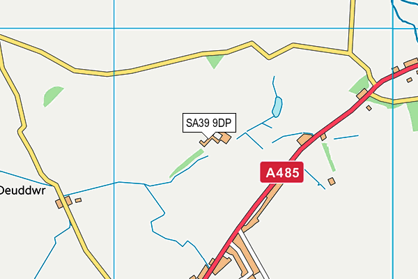 SA39 9DP map - OS VectorMap District (Ordnance Survey)