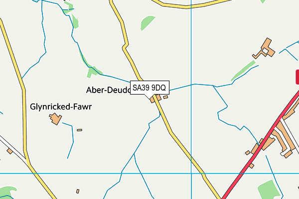 SA39 9DQ map - OS VectorMap District (Ordnance Survey)
