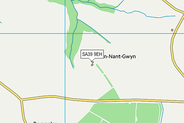 SA39 9EH map - OS VectorMap District (Ordnance Survey)