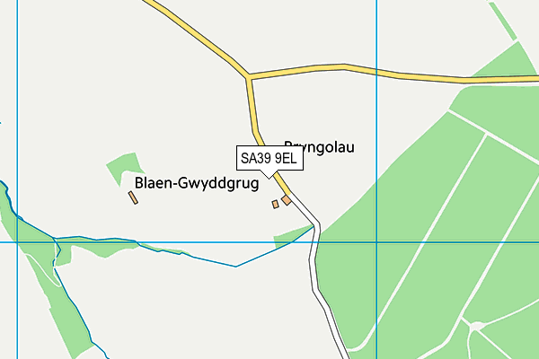 SA39 9EL map - OS VectorMap District (Ordnance Survey)