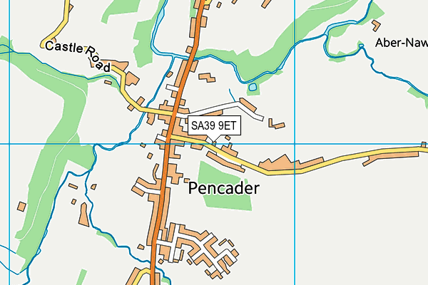 SA39 9ET map - OS VectorMap District (Ordnance Survey)