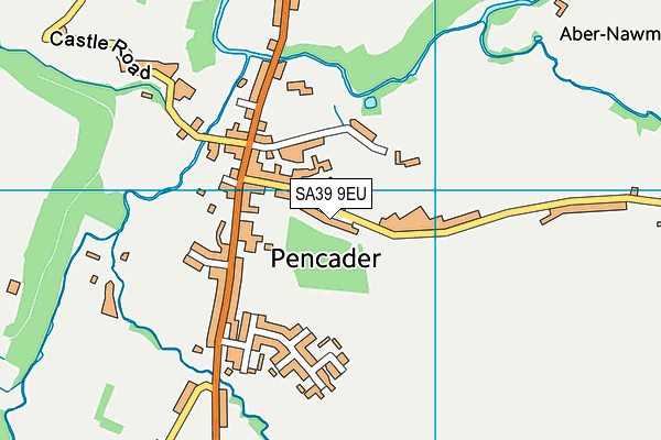 SA39 9EU map - OS VectorMap District (Ordnance Survey)