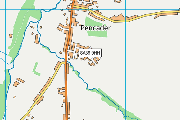 SA39 9HH map - OS VectorMap District (Ordnance Survey)