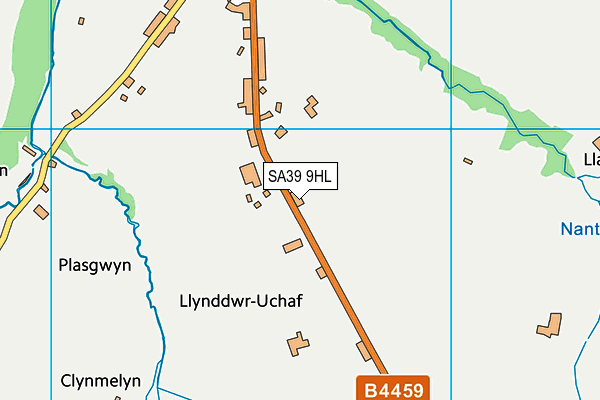SA39 9HL map - OS VectorMap District (Ordnance Survey)