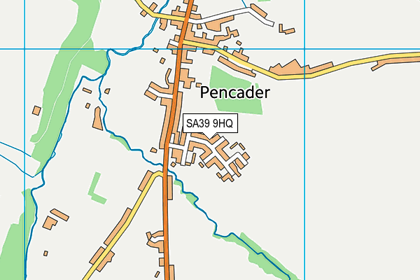 SA39 9HQ map - OS VectorMap District (Ordnance Survey)