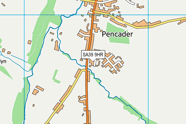 SA39 9HR map - OS VectorMap District (Ordnance Survey)