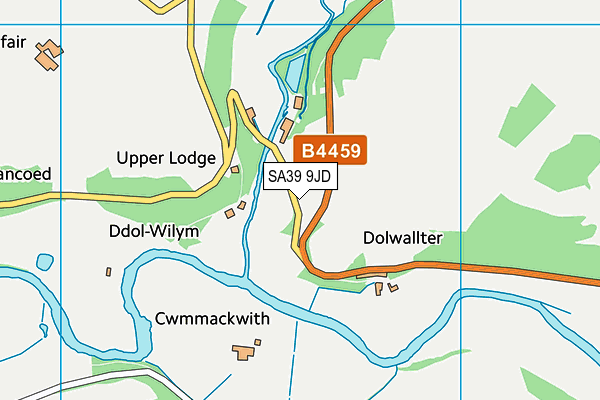 SA39 9JD map - OS VectorMap District (Ordnance Survey)