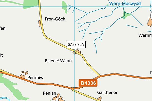 SA39 9LA map - OS VectorMap District (Ordnance Survey)