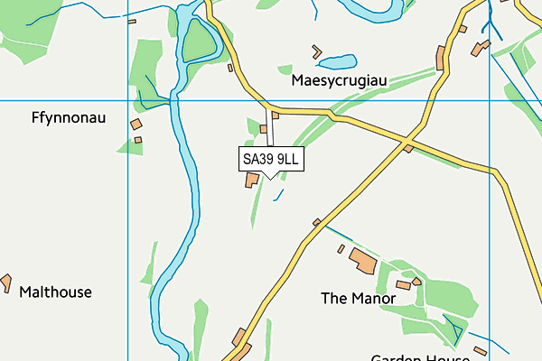 SA39 9LL map - OS VectorMap District (Ordnance Survey)