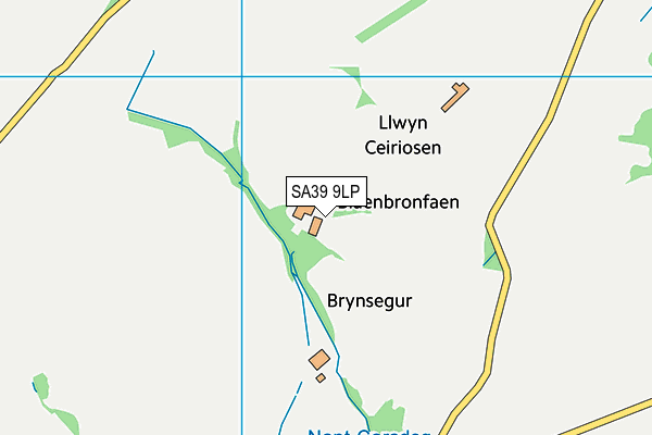 SA39 9LP map - OS VectorMap District (Ordnance Survey)