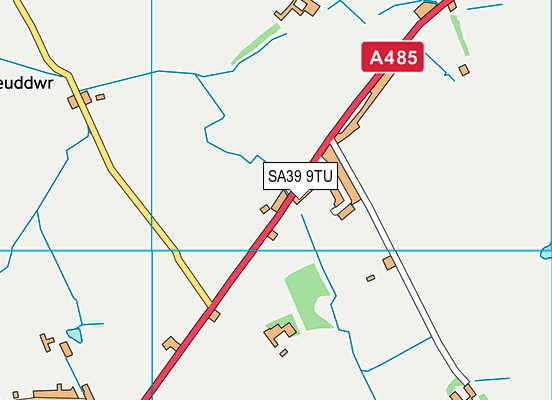 SA39 9TU map - OS VectorMap District (Ordnance Survey)