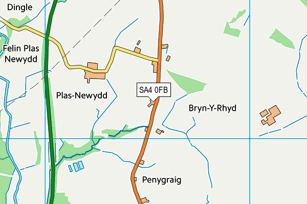 Ysgol Gynradd Llanedy map (SA4 0FB) - OS VectorMap District (Ordnance Survey)