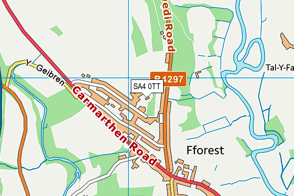 SA4 0TT map - OS VectorMap District (Ordnance Survey)