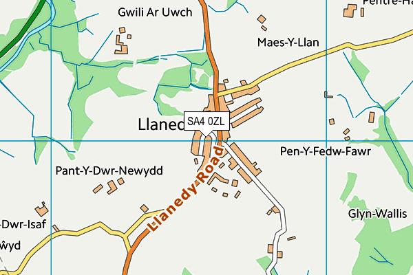 SA4 0ZL map - OS VectorMap District (Ordnance Survey)