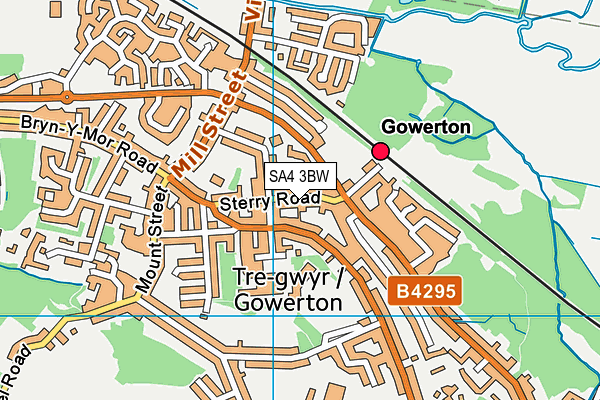 Map of GOWERTON CATERING LTD at district scale