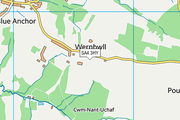 SA4 3HY map - OS VectorMap District (Ordnance Survey)