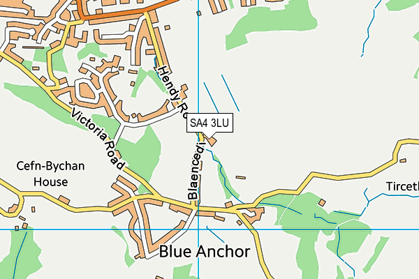 SA4 3LU map - OS VectorMap District (Ordnance Survey)
