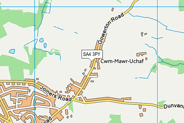 Map of GOWER COUNTRY COTTAGE LIMITED at district scale