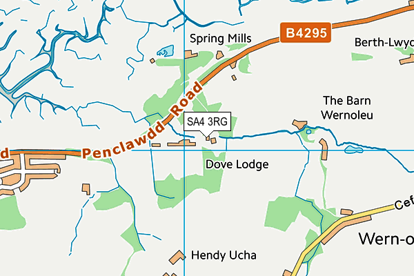 SA4 3RG map - OS VectorMap District (Ordnance Survey)