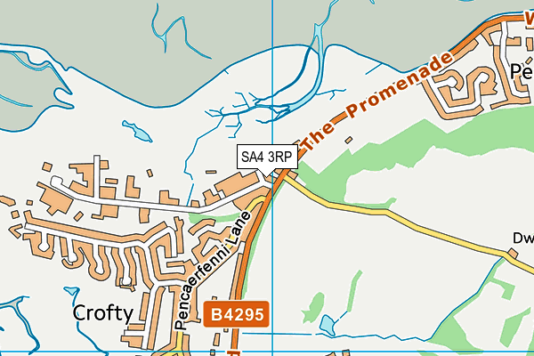 SA4 3RP map - OS VectorMap District (Ordnance Survey)