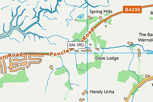 SA4 3RQ map - OS VectorMap District (Ordnance Survey)