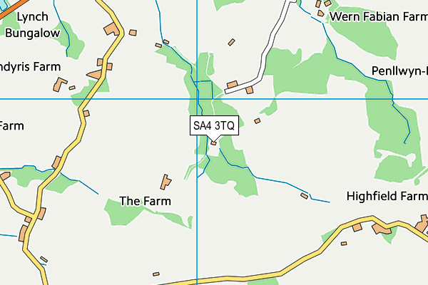 SA4 3TQ map - OS VectorMap District (Ordnance Survey)