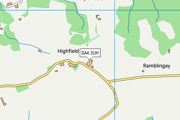 SA4 3UH map - OS VectorMap District (Ordnance Survey)